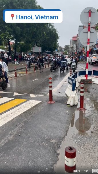 Road safety project in Hanoi, Vietnam